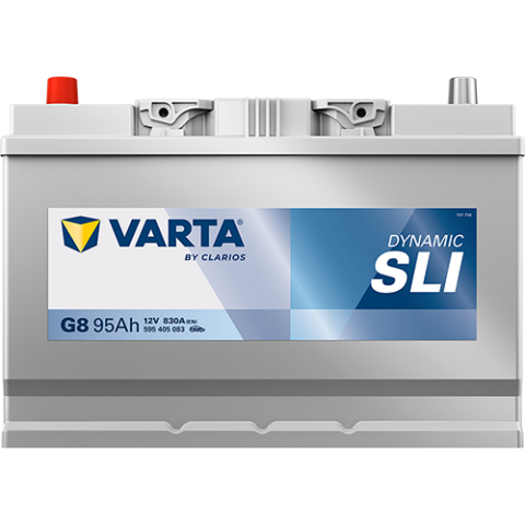 Акумулятор VARTA 12В 95Агод./830А (EN) Dynamic SLI (L+) 306x173x225 B01 - монтажний фланець 10.5мм (пусковий)