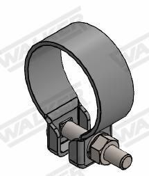 Затискач вихлопної системи (59,5мм) MERCEDES C T-MODEL (S203), C (W203)  VOLVO 740, 760  ALFA ROMEO 145, 146, 159  AUDI 80 B3, 80 B4, 90 B3, A3, A4 B5, A4 B6, A4 B7, COUPE B3 1.2-4.0 08.81-