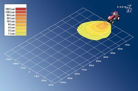 Робоча лампа (H3, 12/24В, 55/70Вт, довжина: 83мм, висота: 127мм, ширина: 112мм, глибина: 97мм) JOHN DEERE 6000 01.97-