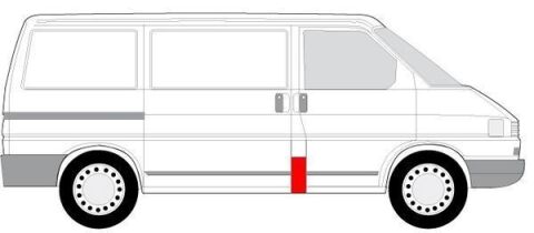 Стійка кабіни правий (нижня частина) VW TRANSPORTER T4 07.90-04.03