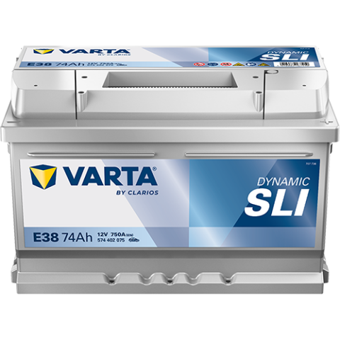 Аккумулятор VARTA 12 В 74Ач./750А (EN) Dynamic SLI (R+) 278x175x175 B13 - монтажный фланец 10.5мм (пусковой)