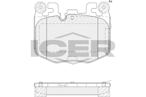 Комплект гальмівних колодок (дискових)