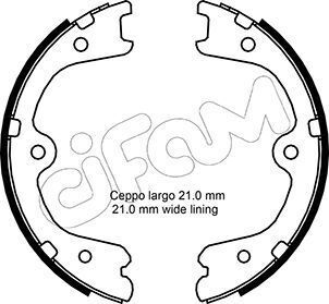 Комплект барабанных колодок CIFAM INFINITI FX 35 03-08, NISSAN MURANO II (Z51) 3.5 07-14 Комплект барабанных колодок CIFAM INFINITI FX 35 03-08, NISSAN MURANO II (Z51) 3.5 07-14
