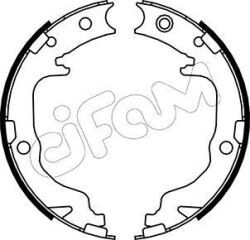 Комплект барабанных колодок CIFAM JEEP COMPASS (MK49) 2.0 11-, CITROEN C4 AIRCROSS 1.6 12-