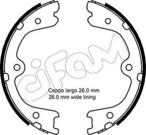 Комплект барабанних колодок CIFAM NISSAN NAVARA NP300 (D40) 2.5 04-, INFINITI FX 35 08-11