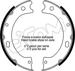 Комплект барабанних колодок CIFAM NISSAN PATROL GR IV (Y60, GR) 3.0 4WD 90-97 Комплект барабанних колодок CIFAM NISSAN PATROL GR IV (Y60, GR) 3.0 4WD 90-97