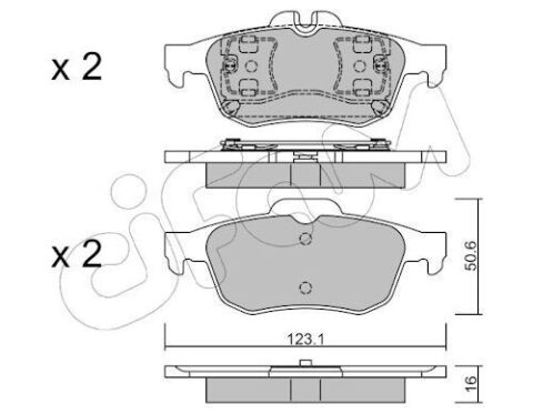 Комплект гальмівних колодок задній CIFAM RENAULT  LATITUDE (L70_) 1.5 dCi (L70R, L731) 10-
