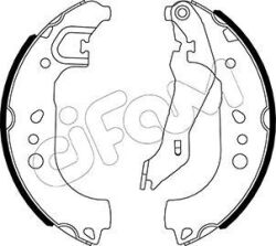 Комплект барабанных колодок CIFAM SKODA RAPID (NH3, NK3, NK6) 1.6 12-15, SEAT TOLEDO IV (KG3) 1.0 TSI 17-19