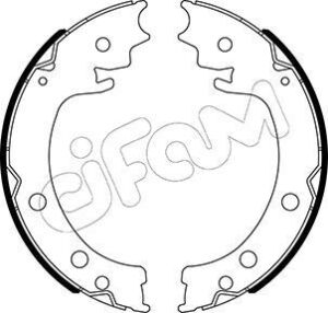 Комплект барабанних колодок CIFAM SUZUKI  GRAND VITARA II (JT, TE, TD) 1.6 (JB416) 05-