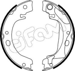 Комплект барабанных колодок CIFAM TOYOTA COROLLA (_E12_) 1.4 VVT-i (ZZE120_, ZZE120R) 01-07