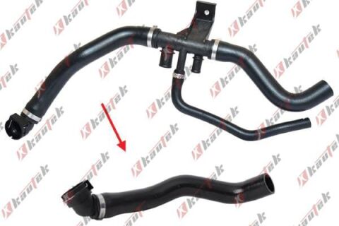 Патрубок системи охолодження KAUTEK FIAT Ducato 2,2D 06-, CITROEN Jumper 2,2HDi 06- Патрубок системи охолодження KAUTEK FIAT Ducato 2,2D 06-, CITROEN Jumper 2,2HDi 06-
