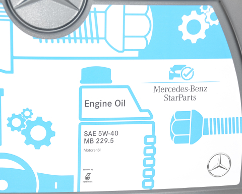 Моторна олива MERCEDES-BENZ 5W-40 (MB229.5), 5 літрів
