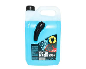 Рідина склоомивача (зимова -25) Bubble Gum (голубий), 4 літра