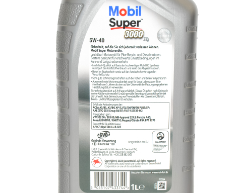 Моторна олива Mobil Super 3000 X1 5W-40, 1 літр