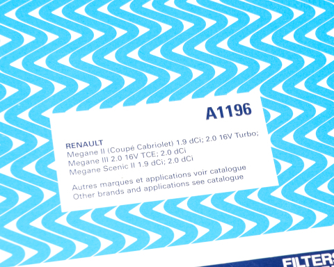 Фільтр повітряний Renault Kangoo II 1.5 Blue dCi 19-/Megane/Scenic 1.9 dCi 03-08/ 2.0 dCi 09-