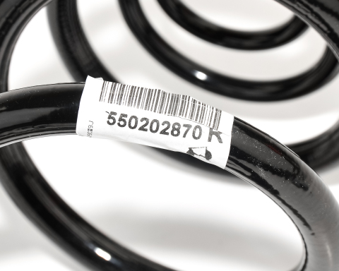 Пружина задня (мітки: жовтий/зелений/білий) (вантажно-пасажирська) Renault Trafic II + III