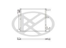Радіатор кондиціонера в зборі