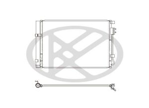 Радіатор кондиціонера в зборі