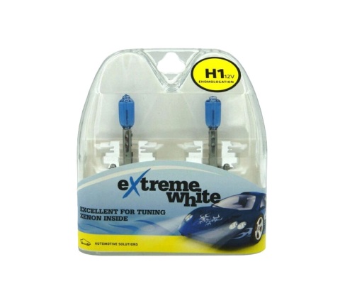 Лампа галогенна H1 12V 55W EXTREME WHITE (комплект) Лампа галогенна H1 12V 55W EXTREME WHITE (комплект)