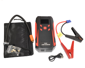 Пускозарядний пристрій з функцією насоса і ліхтариком (пусковий струм 800А)