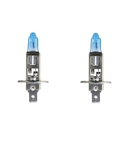 Лампа галогенна H1 12V 55W SUPER WHITE (комплект)