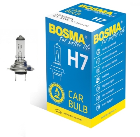 Лампа галогенна H7 12V 55W PX26D
