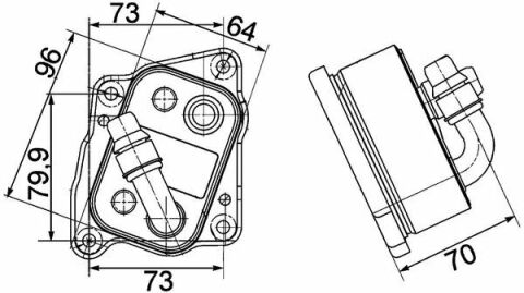 Масляний  радiатор  BMW  1,  3,  5,  Z4