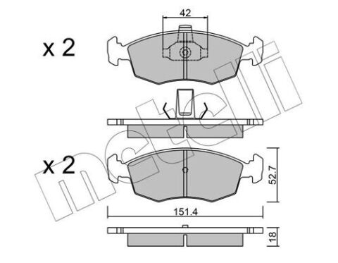 Колодки гальмівні (передні) Fiat Palio 96-/Punto 99-12/Siena 96-12