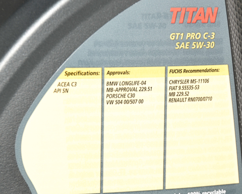 Моторна олива FUCHS TITAN GT1 PRO C3 5W-30, 5 літрів