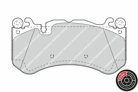 FERODO DB К-т торм. колодок передн. W204, W205