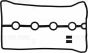 Прокладка кришки клапанів Daewoo Lanos 1.6 16V 97- (к-кт), фото 1 - інтерент-магазин Auto-Mechanic