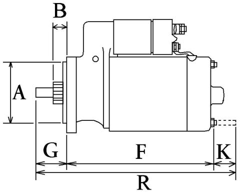 Стартер Audi Q7/VW Touareg 3.0 TDI 07-18 (12V/2kw) (z=15) = 116000
