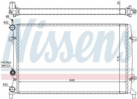 Радіатор VW BEETLE(11-)2.5 i(+)[OE 5C0121251D]