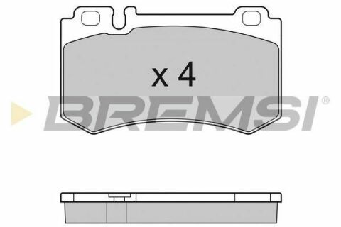 Гальмівні колодки зад. MB W211/W220 01-08 (brembo) (111,5x63,9x15,8)