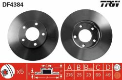 Тормозной диск перед. Mazda 5/3/Axela/Premacy (05-21)