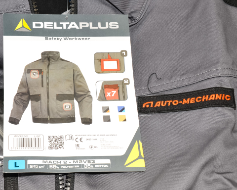 Куртка літня Delta Plus M2VE3 , сірий-помаранчевий (S)