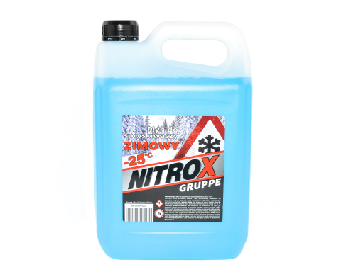 Рідина склоомивача (зимова -25C) Bubble Gum (голубий), 4 літри