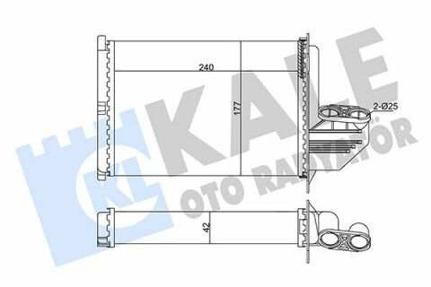 KALE BMW Радіатор опалення 3 E36 91-