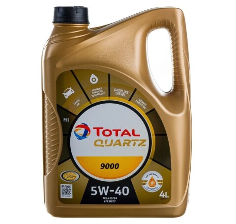 Моторна олива Total QUARTZ 9000 5W-40, 4 літри