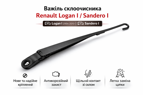 Важіль склоочисника Renault Logan I / Sandero I