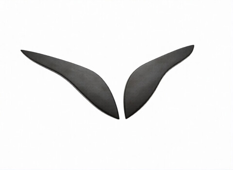 Реснички фар (2 шт.) Porshe-style* черный мат