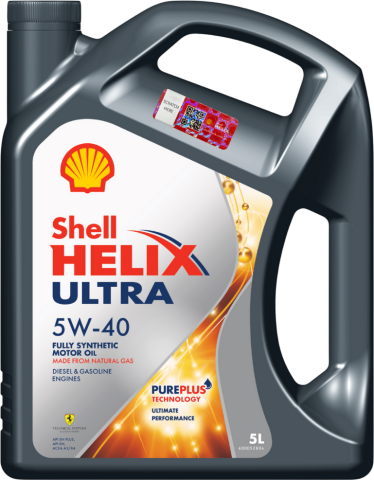 Моторна олива SHELL Helix Ultra 5W-40, 5 літрів