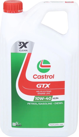 Моторна олива CASTROL GTX ULTRACLEAN 10W-40 A3/B4, 5 літрів