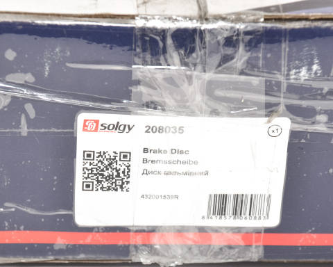 Диск тормозной (задний) Renault Megane III/Scenic III 08- (260x8) (+ABS) (с подшипником)