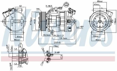 Компресор кондиціонера VIVARO A 2.0 CDTI 06-, NISSAN, RENAULT OPEL