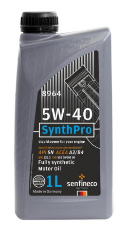 Моторна олива SENFINECO SynthPro 5W-40, 1 літр