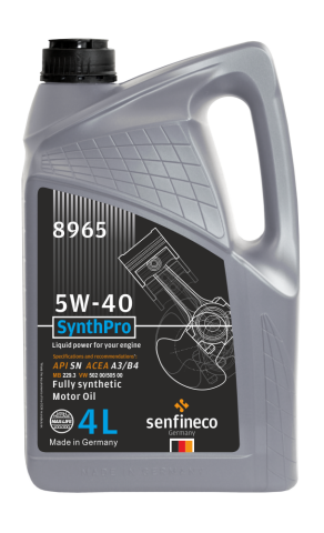 Моторное масло SENFINECO SynthPro 5W40, 4 литра