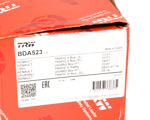 Скоба суппорта (заднего) Renault Trafic 01-