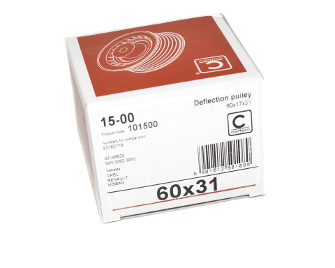 Напрямний ролик ременя генератора Renault Trafic II + Opel Vivaro A 01->06 1.9dCi (+AC) / 1.9dCi + 2.2dCi + 2.5dCi