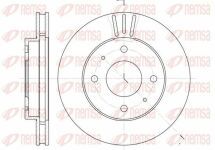 Диск тормозной передний Mitsubishi Carisma, Volvo S40, V40